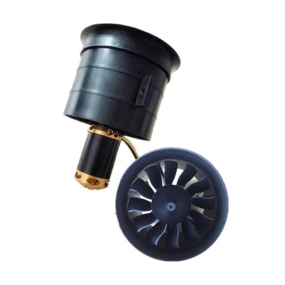 Motor 70 Culvert 129mm 12-blade EDF Ducted Fan 2850-6S Brushless Motor Dynamic Balance High Power for Rc Jet Airplane EDF Plane